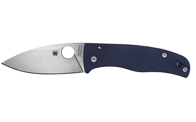 Spyderco Bodacious, Folding Knife, 3.63" Leaf-Shaped Blade, 8.27" Overall Length, CPM SPY27 Blade Steel, Plain Edge, Satin Finish, Silver
