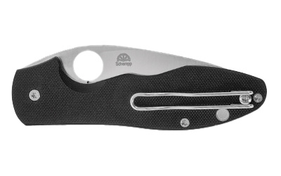 Spyderco Retract, Folding Knife, 3.4" Recurve Blade, 7.79" Overall Length, 9Cr18MoV Blade Steel, Plain Edge, Satin Finish, Silver, G-10 FRN Handle — photo 2
