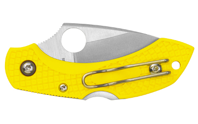 Spyderco Dragonfly 2 Salt, Folding Knife, 2.28" Drop Point Blade, 5.58" Overall Length, H-2 Blade Steel, Plain Edge, Satin Finish, Silver — photo 2