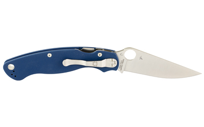 Spyderco Military 2, Folding Knife, 4" Drop Point Blade, CPM SPY27 Blade, 9.51" Overall Length, Compression Lock, Satin Finish, Silver Blade — photo 2