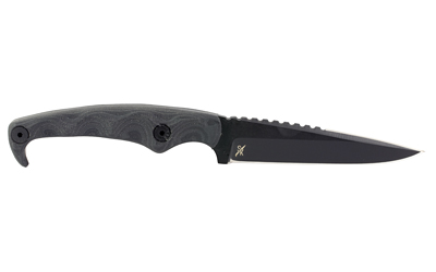Stroup Knives MK2, Fixed Blade Knife, 4" Drop Point Blade, 1095 High Carbon Steel, 8" Overall Length, Cerakote Finish, Black, G10 Handle — photo 2