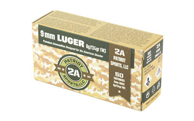 STV Technology Patriot Sport's Ammo, 9MM, 124 Grain, Full Metal Jacket, 50 Rounds — photo 3