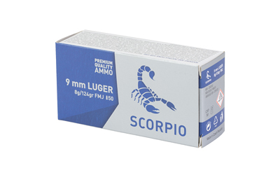 STV Technology Scorpio Ammo, 9MM, 124 Grain, Full Metal Jacket, 50 Round Box — photo 3
