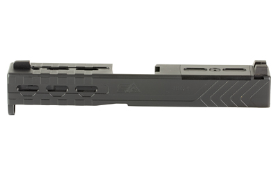 Sylvan Arms Complete Custom Slide, Trijicon RMR Slide Cut, Fits Glock 19 GEN4, DLC Finish, Black, Includes Internals, RMR Cover/Adapter Plate