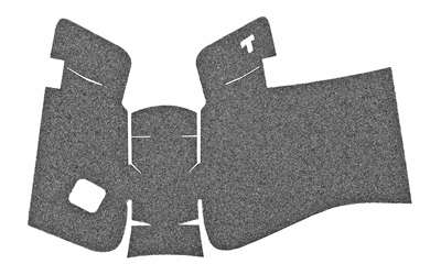 TALON Grips Inc Granulate, Grip, Adhesive Grip, Fits GLOCK Gen5 MOS (No Backstrap) 19/23/25/32/38 Gen5 (No Backstrap), Black