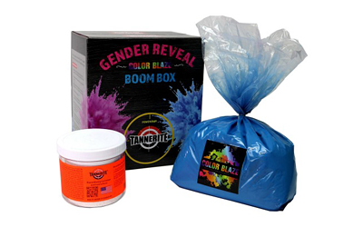 Tannerite Gender Reveal Kit Target, 1 Pound Target, 10 Pounds Color Blaze Powder, Blue Color — photo 3