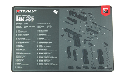TekMat Tekmat for HK CC9, Cleaning Mat, Black