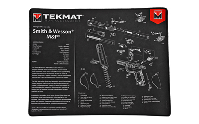 TekMat S&W M&P Ultra Premium Gun Cleaning Mat, 15"x20", Includes Small Microfiber TekTowel, Packed In Tube