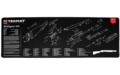 TekMat Ultra Mat, Remington 870, Thermoplastic Surface Protects Gun From Scratching, 1/4" Thick, 15"x44", Tube Packaging, Black — photo 2