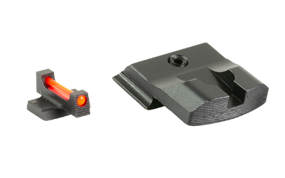TRUGLO Fiber Optic Pro, Sight Set, For S&W M&P, Black Rear Sight and Red Front — photo 2