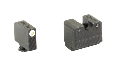 TRUGLO Tritium Pro, Sight Set, Fits Glock 42/43/43X MOS, Green Tritium, White Ring on Front Sight — photo 2