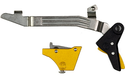 Timney Triggers Timney Triggers, Alpha Competition Trigger, Anodized Finish, Gold, Fits GLOCK Gen 3 & Gen 4 - G17, G19, G22, G23, G34