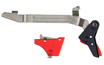 Timney Triggers Timney Triggers, Alpha Competition Trigger, Anodized Finish, Red, Fits Large Frame GLOCK Gen 3 & Gen 4 - G20, G21, G29, G30, G40, G41