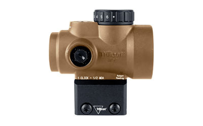 Trijicon MRO SD, Green Dot, 25mm Objective, 2 MOA Dot, Anodized Finish, Coyote Brown, Full Co-Witness Mount