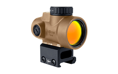 Trijicon MRO SD, Green Dot, 25mm Objective, 2 MOA Dot, Anodized Finish, Coyote Brown, Full Co-Witness Mount — photo 2