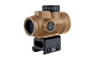 Trijicon MRO SD, Green Dot, 25mm Objective, 2 MOA Dot, Anodized Finish, Coyote Brown, Full Co-Witness Mount — photo 3
