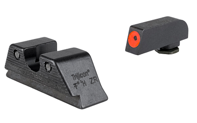Trijicon HD Tritium Sight Set, Fits Glock 21/20/29/30/41 MOS (Including S and SF Variants), Green Tritium with Orange Outline Front