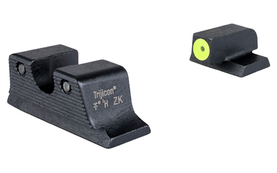 Trijicon HD Tritium Night Sight Set, Fits S&W M&P C.O.R.E./M2.0 Optics Ready, Green Tritium with Yellow Outline Front