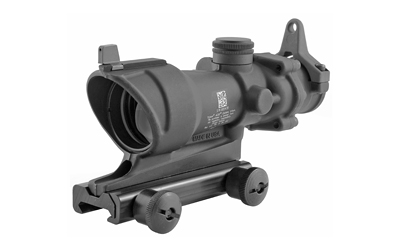 Trijicon ACOG Rifle Scope, 4X32, .308 Amber Center Illumination for M4A1, Flat Top Adapter, Backup Iron Sights and Dust Cover