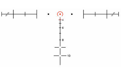 Trijicon ACOG Rifle Scope, 3.5X35, Red Horseshoe Reticle .223, With TA51 Mount, Matte Finish — photo 4