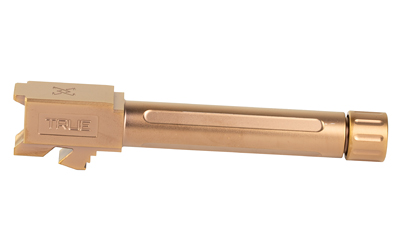 True Precision Threaded Barrel, 9MM, Fits Glock 19, Copper TiCN Finish, Includes Thread Protector — photo 3