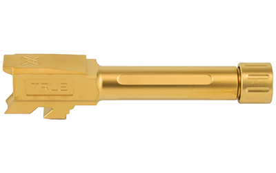 True Precision Threaded Barrel, 9MM, Gold, Fits Glock 43/43X, Titanium Nitride — photo 3