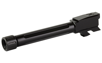 True Precision Barrel, 9MM, Black, Thread Protector, Threaded, Fits GLOCK 48, Nitride