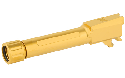 True Precision Barrel, 9MM, Gold, Thread Protector, Threaded, Sig P365