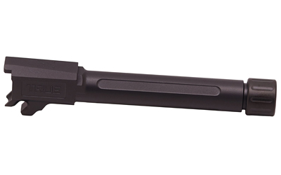 True Precision Barrel, 9MM, Fits P365 Fuse, DLC Finish, Black, Threaded Barrel, 1/2X28 Thread Pitch