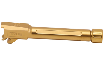 True Precision Barrel, 9MM, Gold, Thread Protector, Threaded, Sig P365XL, Titanium Nitride