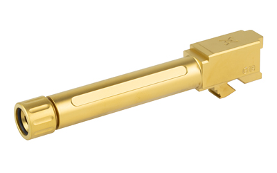 True Precision Pistol Barrel, 9MM, Threaded 1/2X28, Fits Ruger RXM, Titanium Nitride Finish, Gold