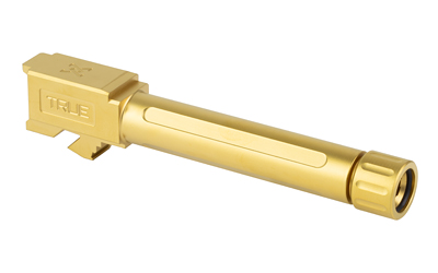 True Precision Pistol Barrel, 9MM, Threaded 1/2X28, Fits Ruger RXM, Titanium Nitride Finish, Gold — photo 2