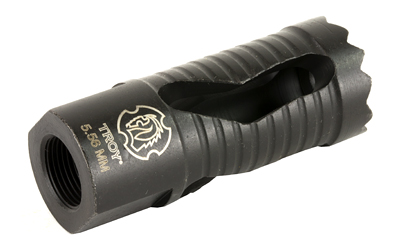 TROY Industries Medieval Muzzle Brake, 5.56 NATO, 1/2X28, Fits AR Rifles, Black Finish
