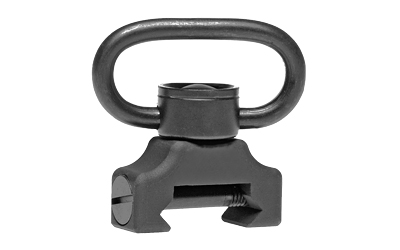 TROY Industries QD360, QD Sling Mount with Swivel, 360 Degree Push Button, Black Finish, Fits Battlerail