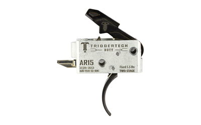 TriggerTech MIL-SPEC, Curved Trigger, Two Stage, 5.5LB Pull, Fits AR-15, Anodized Finish, Black