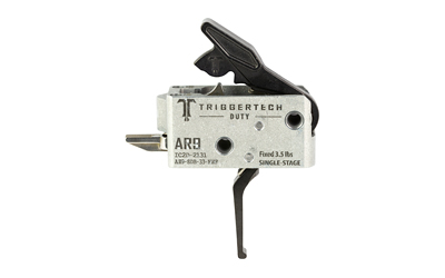 TriggerTech Duty, Flat Trigger, Single Stage, 3.5LB Pull, Fits AR-9, Anodized Finish, Black — photo 2