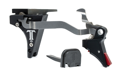TriggerTech Legacy Special, Straight Trigger, Fits Standard GLOCK Frames Gen 1-5, Matte Finish, Black and Red — photo 2