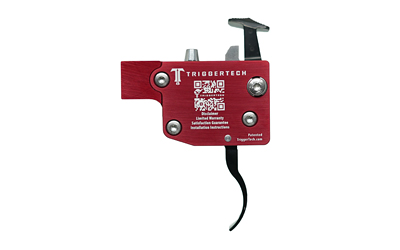 TriggerTech Diamond, Trigger, Fits Tikka T3/T3x/T1x, Pro-Curve Lever Trigger, Left Hand, Red — photo 2