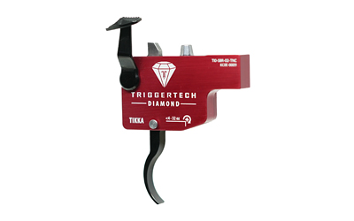 TriggerTech Diamond, Trigger, Fits Tikka T3/T3x/T1x, Pro-Curve Lever Trigger, Left Hand, Red — photo 3