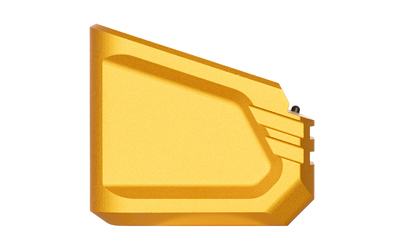 Tyrant CNC +6/5 Mag Extension, Matte Finish, Gold, Fits Glock 17/19X/22/34/35/45 — photo 2