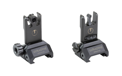 Ultradyne USA C2 Folding Front and Rear Sight Combo-Aperture, Fits Picatinny, Black — photo 2