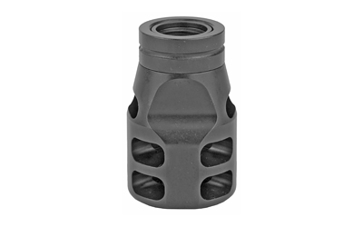 Ultradyne USA Lithium PCC Compensator Muzzle Brake with Timing Nut, PCC, 9MM, 1/2X28 Thread, 1.125" Outside Diameter, 416 SS, Black Nitride Finish — photo 2