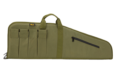 US PeaceKeeper Modern Sporting Rifle Case, 45", 600 Denier Water Resistant Fabric Construction, Olive Drab Green