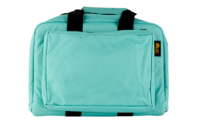 US PeaceKeeper Mini Range, Pistol Case, 12.75x8.75"x3", 600 Denier Polyester, Robins Egg Blue