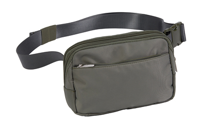 US PeaceKeeper Suburban Sidekick, Fanny Pack, RPET Polyester Construction, 8.25"x5.5"x2.25", Smokey Green Gray