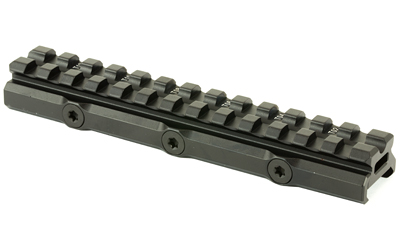 Leapers, Inc. - UTG Super Slim Picatinny Riser Mount, 1/2" Height, 13 Slots, Black Finish — photo 2