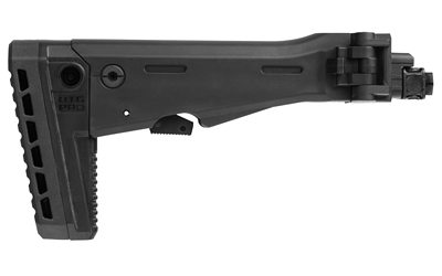 Leapers, Inc. - UTG Side Folding Stock, Fits Most Stamped AK Variants with Standard Straight Tang Receivers, Matte Finish, Black