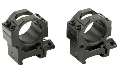 Leapers, Inc. - UTG Pro Max Strength, Rings, Fits Picatinny, 1" Medium, 2 piece, Black Finish