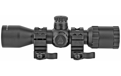 Leapers, Inc. - UTG BugBuster, Rifle Scope, 3-12X32, Mil Dot Reticle, Black, 1" Main Tube, Medium Profile QD Lever Lock Rings — photo 3