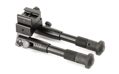 Leapers, Inc. - UTG Shooter's SWAT Bipod, Fits Picatinny Rail or Swivel Stud, 6.2" - 6.7", Tactical Low Profile with Adjustable Height, Black — photo 2